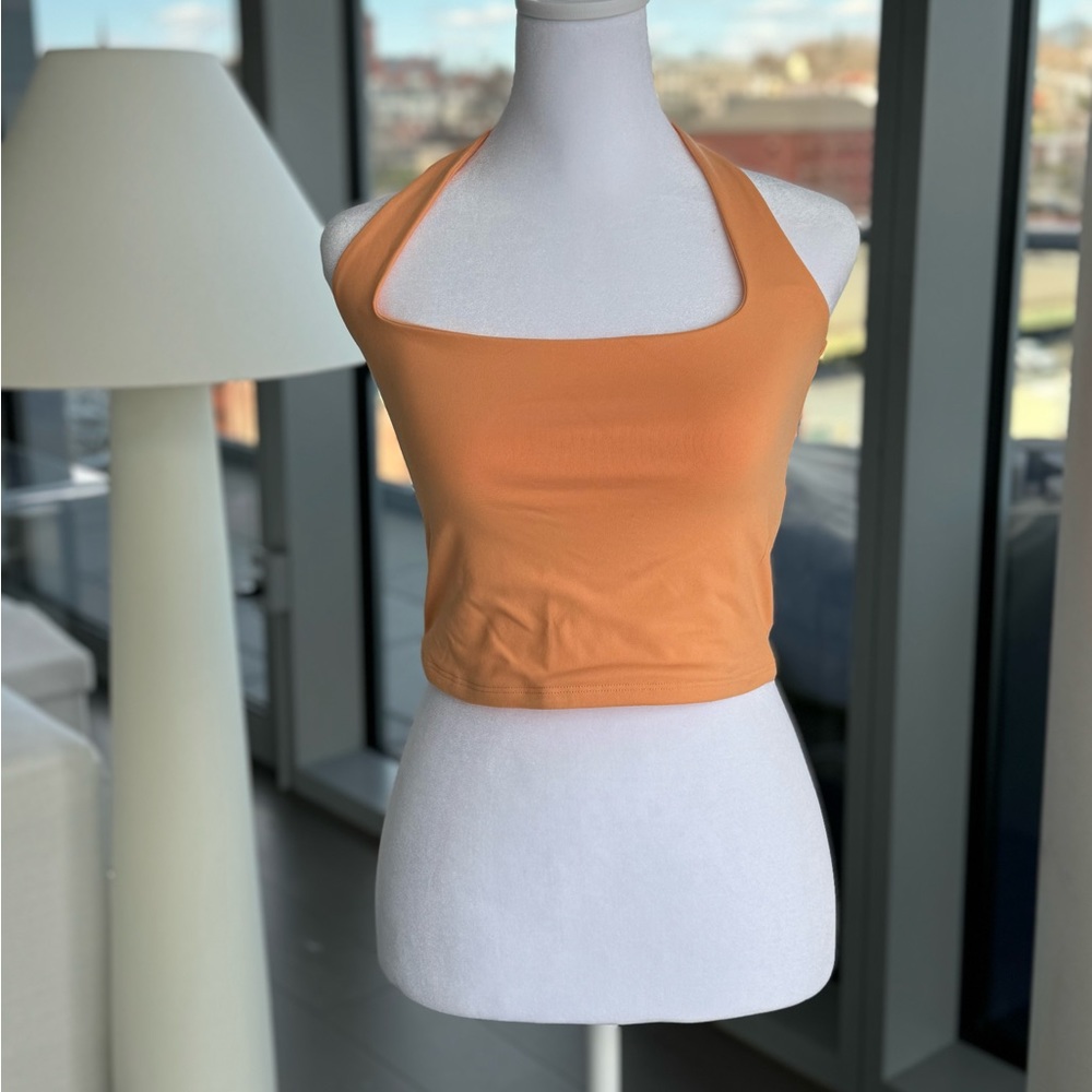 Abercrombie & Fitch Square Neck Halter Crop